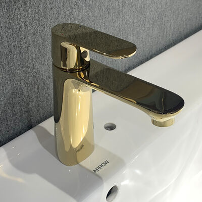 ARROW Modern Single Handle Waterfall Tap with Ceramic Valve Core and Chrome Plated Brass for Bathroom Single Hole Mount