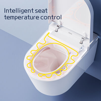 ARROW Luxury Wall Hung Smart Toilet with Heated Seat Remote Control and Self-cleaning Glaze