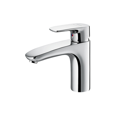 Basin Faucet Washroom Mall Hotel Bathroom Hot Cold Water Mixer Tap Brass Wash Basin Faucets