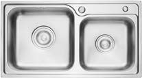 Double Bowl Stainless Steel Kitchen Sink With Drainage ARROW AF5506