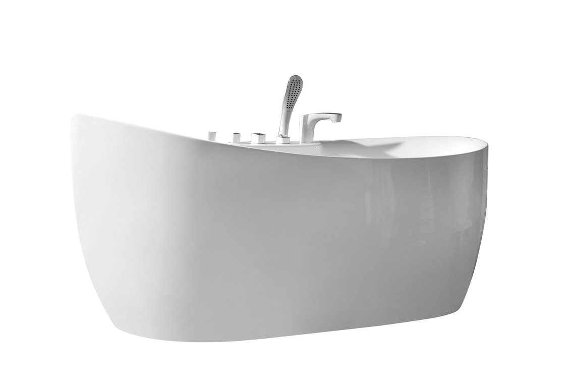 ARROW N6W1622TQ Freestanding Soaking Bathtubs Oval Acrylic 150L Capacity